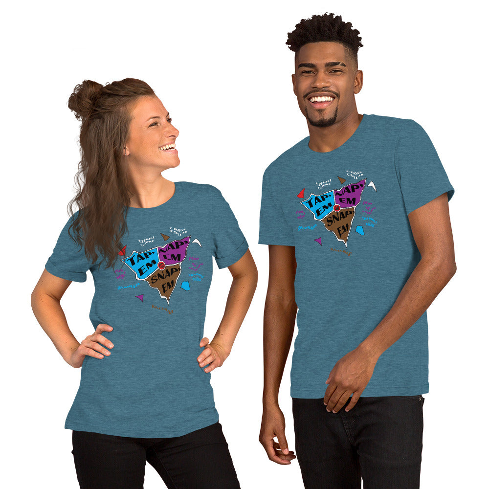 Tap'em, Nap'em, or Snap'em (Unisex t-shirt)
