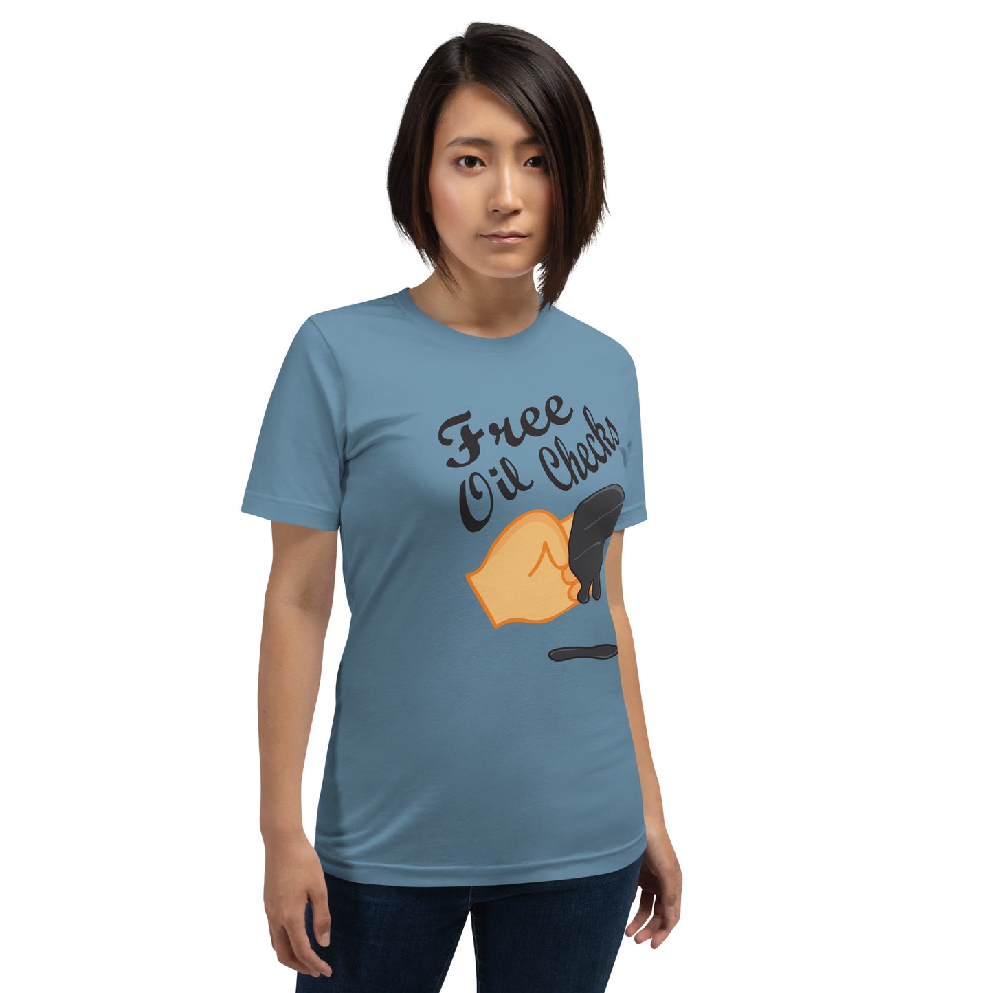 Free Oil Checks (Unisex t-shirt)