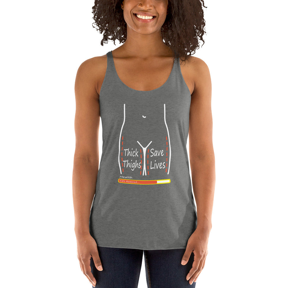 Thick Thighs Save Lives Racerback Tank