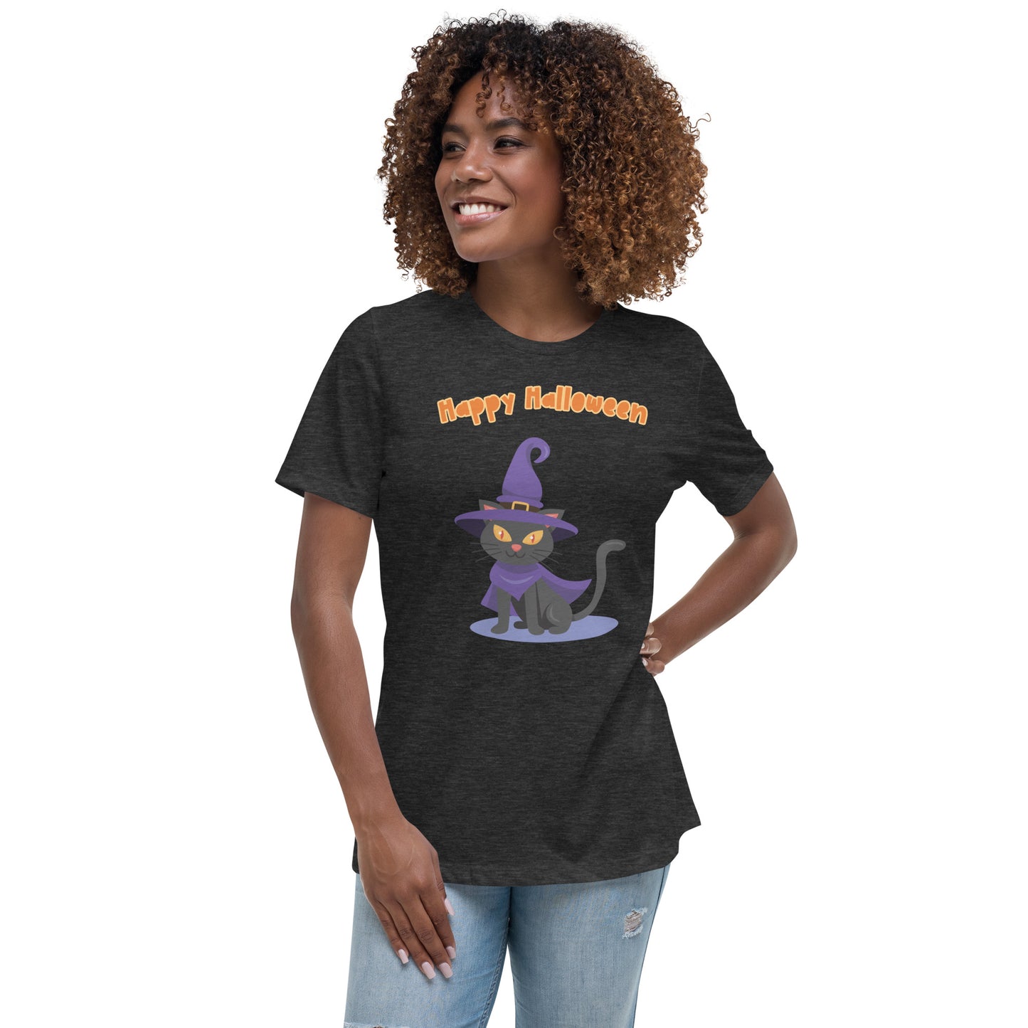 Witch Cat (Women's Relaxed T-Shirt)